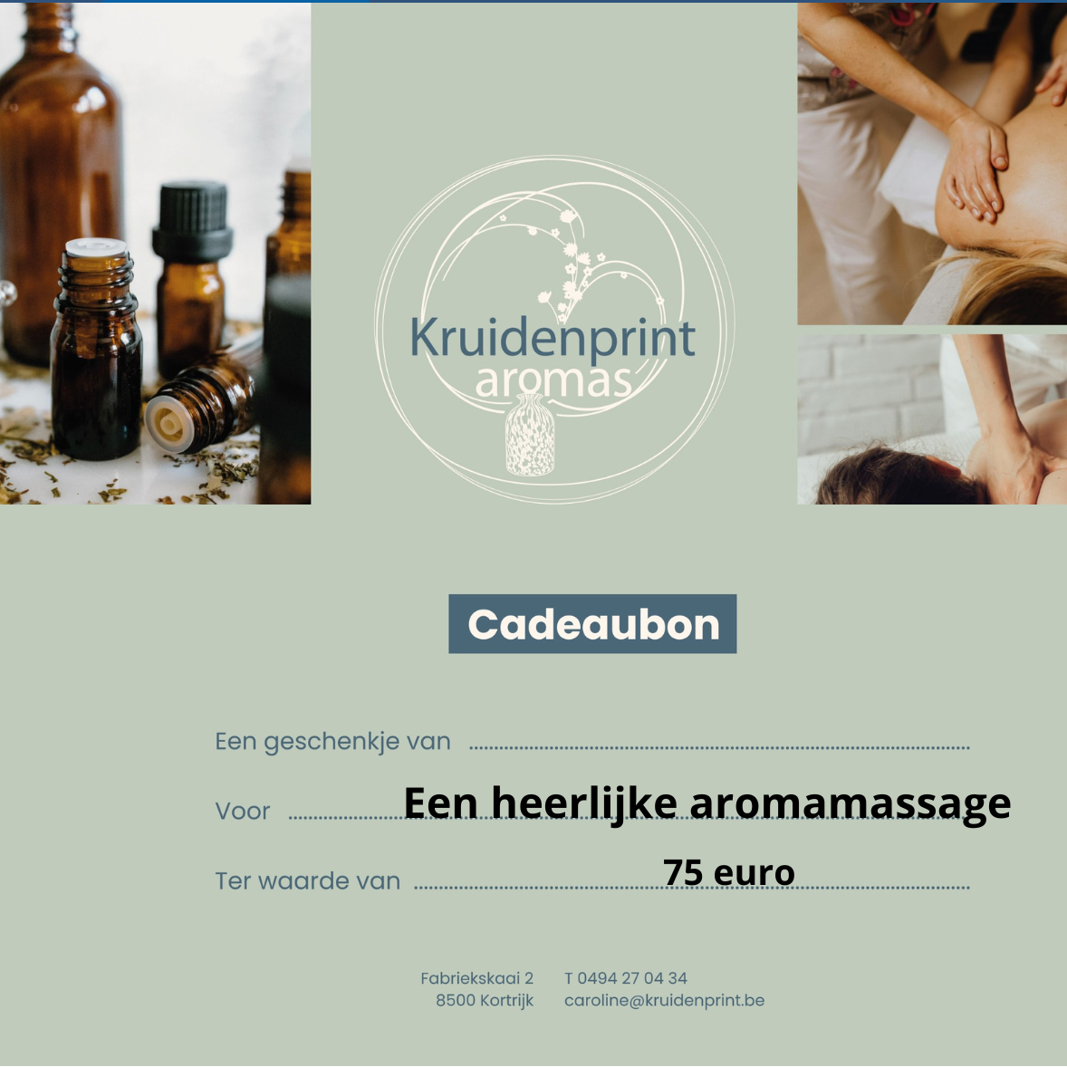 Geschenkbon - Aroma massage